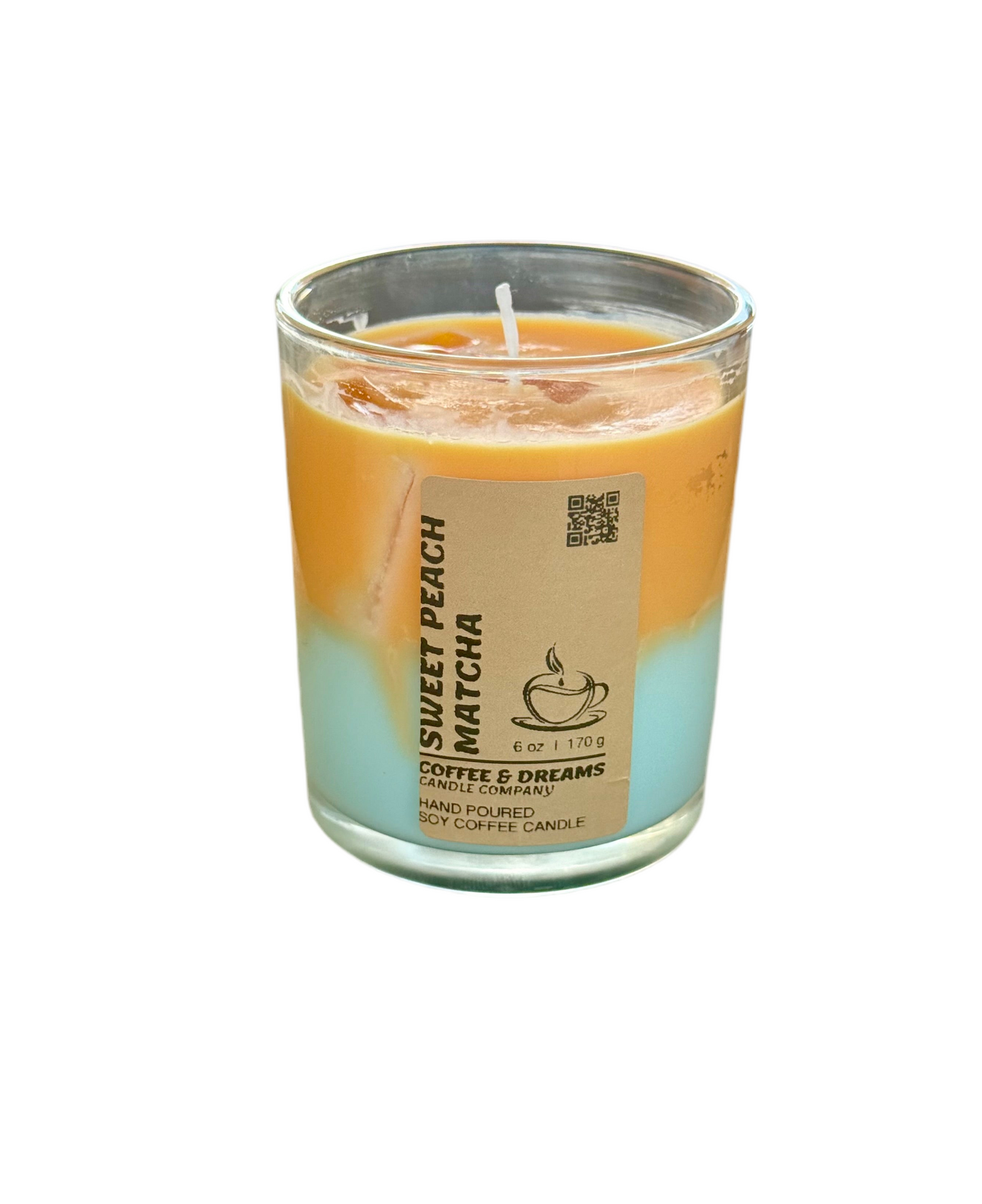 Sweet Peach Matcha Candles
