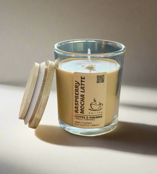 Raspberry Mocha Latte Candles