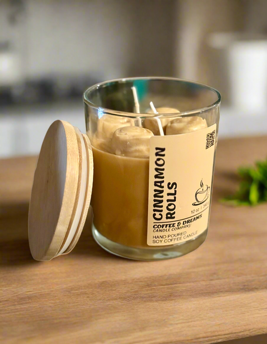 Cinnamon Roll Candles