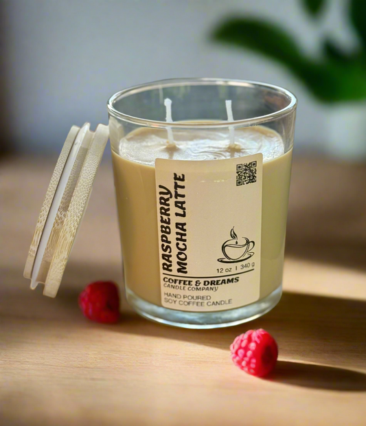 Raspberry Mocha Latte Candles