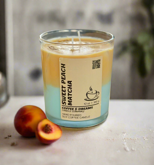 Sweet Peach Matcha Candles