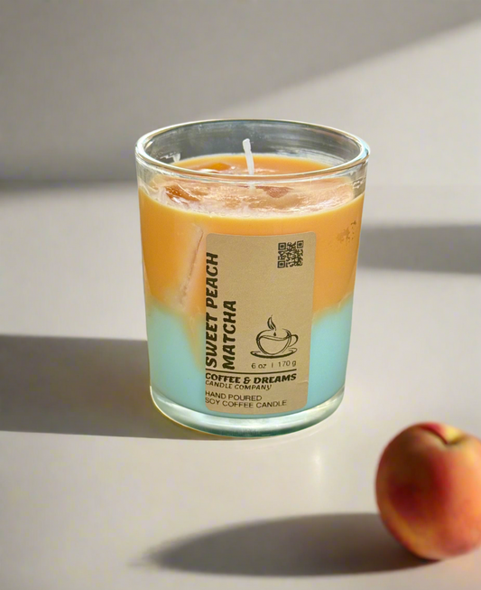 Sweet Peach Matcha Candles